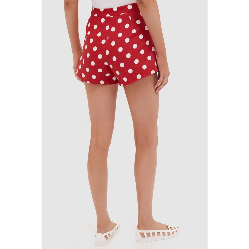 Posse Red and White Polka Dot Women’s Shorts - Picture 2 of 7